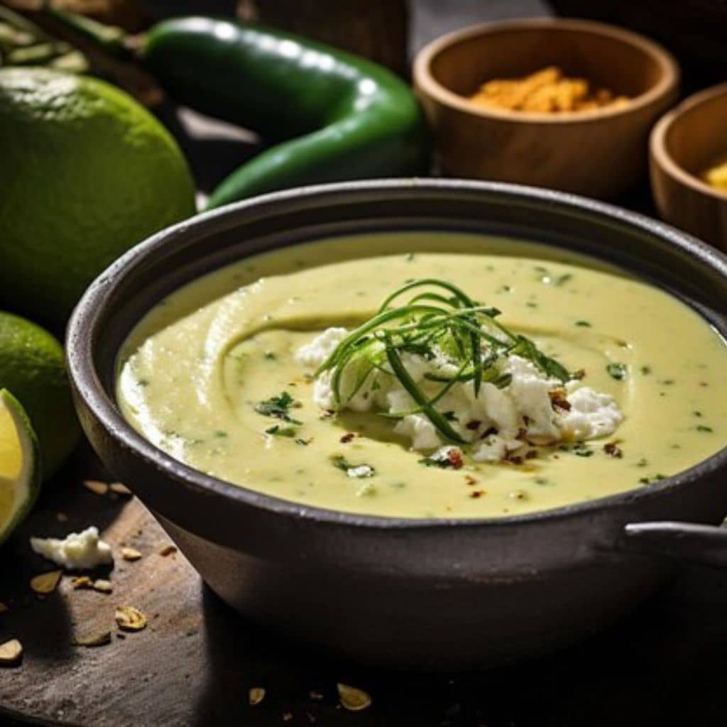 Roasted Poblano Peppers Soup Recipe